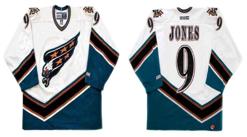 2019 Men Washington Capitals #9 Jones white CCM NHL jerseys->washington capitals->NHL Jersey